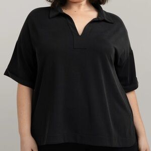 Cozy Earth Modern Model Polo- White